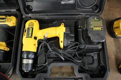Dewalt 18V Cordless Drills (2), and Cordless 20V Spot Light