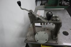 Press and Tapping Station on Rolling Cart, wiith Dake Arbor Press No.1, and EZ-Tapper Manual Hand Tapper