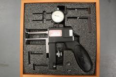 Starrett 1175 Dial Indicator Groove Gage, .375-6" Range, .0005" Graduation, In Wood Case