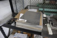 Surplus Materials: Aluminum Plate, Steel Bars, Aluminum Block and More - On Adjustable HD Shelving Unit - Shelving Included