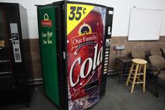 Dixie Narco E Model Generic 9 Selection Soda Vending Machine with Key