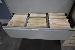 Lateral 5 Drawer File Cabinet & 4 Drawer Vertical File Cabinet