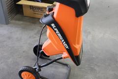 SuperHandy GUT018 Electric Wood Chipper, Portable - Single Phase