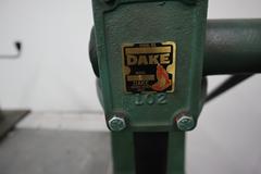 Press and Tapping Station on Rolling Cart, wiith Dake Arbor Press No.1, and EZ-Tapper Manual Hand Tapper