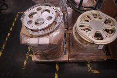 Pallets of Aluminum Scrap Parts and Some Steel Hardware