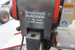 Edwards 50 Ton Hydraulic Iron Worker, Coper/Notcher, Flat Shear, Angle Shear, Single Phase