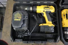 Dewalt 18V Cordless Drills (2), and Cordless 20V Spot Light