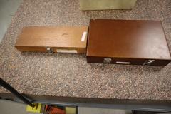 Precision Gage Block Set .050" - 4", and Precision Angle Set In Wood Cases