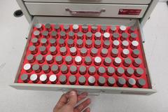 Vermont Gage Pin Set in 4 Drawer Organizer, .626" - 1.000"