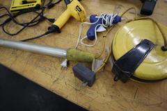 Milwuakee M12 Cordless Rivet Too., (2) Stanley Electric Staplers, Wagner Heat Gun, Extension Cord Reel, Glue Gun