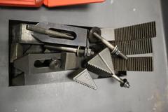 1-2-3 Precision Blocks, 2 x  2.5 x 3" Vee Block, Assorted Small Clamp Down Hardware