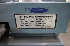 Rolling Metal Work Center with Central Machinery 6" Double End Bench Grinder, and Rutland 1" x 8" Belt Disc Grinder