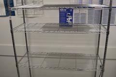 Wire Rack with Wheels and 5 Adjustable Shelves