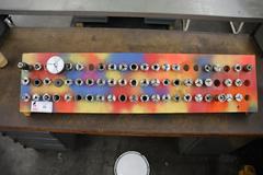 5C Collets with Colorful Wood Divider Rack