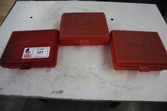 Steel Parallel Sets (3) 6" x 1/8" In Plastic Cases, 1/2" - 1-5/8"