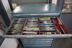 Lista HD Tool Cabinet LOADED with Perishable Cutting Tools, (14) Drawers