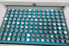 Vermont Gage Pin Set in 4 Drawer Organizer, .626" - 1.000"