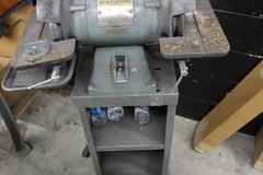 Baldor 532 Double End Carbide Tool Grinder, 6" Wheels, Pedestal Base, Tilting Work Tables, 1/2 HP
