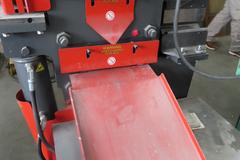 Edwards 50 Ton Hydraulic Iron Worker, Coper/Notcher, Flat Shear, Angle Shear, Single Phase