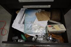 Machinist Rolling Tool Box, 3 Drawer, Open Door Bottom, with Contents