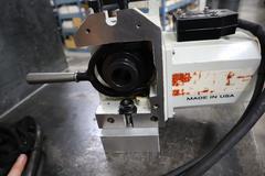 Haas HA5C Brushless Programmable Rotary Table, 5C Collet Closer, Mounted on Aluminum Fixture Block
