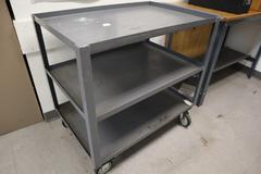 JamCo Steel 3 Shelf Rolling Shop Cart
