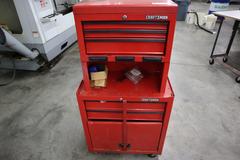 Craftsman Rolling Tool Chest with Upper, Middle and Bottom Boxes and Assorted Contents