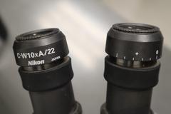 Nikon SMZ645 Stereo Zoom Microscope with Light Ring, .8-5X Zoom, 10X Eyepiece Lenses