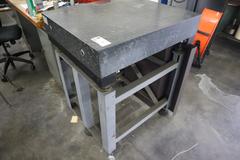 MItutoyo Granite Surface Plate with Stand, 29.5" x 33.5" x 8/25" Granite