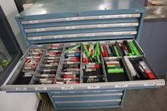 Lista HD Tool Cabinet LOADED with Perishable Cutting Tools, (14) Drawers