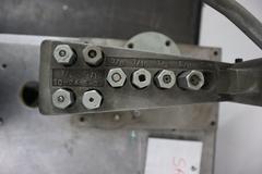 Press and Tapping Station on Rolling Cart, wiith Dake Arbor Press No.1, and EZ-Tapper Manual Hand Tapper