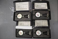 SPI Dial Chamfer Gages (4pcs) in Cases, (2) 0-90 Degree, (2) 90-127 Degree, .001" Graduations