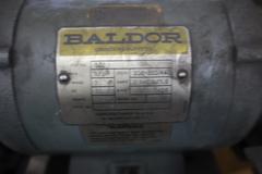 Baldor 532 Double End Carbide Tool Grinder, 6" Wheels, Pedestal Base, Tilting Work Tables, 1/2 HP