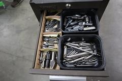 Kennedy Narrow Rolling Side Tool Box, 5 Drawers with Contents