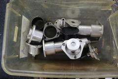 Kitagawa B-206 6" 3-Jaw Chuck wiht Assorted Steel and Aluminum Jaws and More.