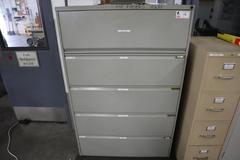 Lateral 5 Drawer File Cabinet & 4 Drawer Vertical File Cabinet