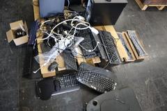 Pallet of Dell Computer Towers, Keyboards, Mice and More