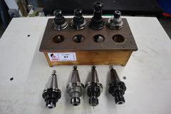 CAT40 Tool Holders (8pcs), ER16 & 20 Collet Type