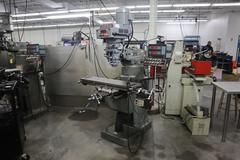 Bridgeport Vertical Mill with Acer Electronic Variable Speed Head, 0=4,500 RPM, 2 Axis DRO, Power Table Feed