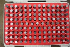 Vermont Pin Gage Set .501" - .625"+, and Meyer Pin Gage Set .626" - .750" +, in Plastic Cases