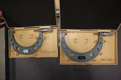 Mitutoyo Micrometers (5pcs) 1" - 6" Range, in Plastic Cases