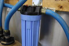 Coolant Mixing Station w Dosatron Model D14MZ10 Mixer w Filters and Hoses on Stand