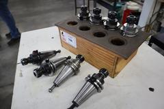 CAT40 Tool Holders (8pcs), (4) ER16 Collet Type, (4) ER20 Collet Type