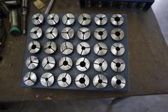 5C Collets with Metal Divider Rack