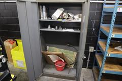 Tennsco 2-Door Metal Cabinet with Contents