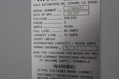 Haas VF-2SSYT CNC Vertical Machining Center, 30"x20"x25" Travels, 12K RPM, 24 ATC, 4th Axis Drive, Probing, Thru-Spindle Coolant