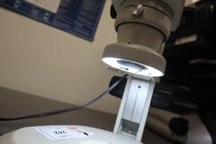Nikon SMZ645 Stereo Zoom Microscope with Light Ring, .8-5X Zoom, 10X Eyepiece Lenses