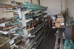 Surplus Aluminum, Steel and Copper on Lyon Double End Adjustable Stock Rack - Rack is Included