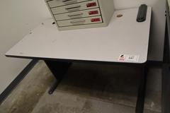 Work Table with Formica Top - CONTENTS NOT INCLUDED