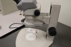 Nikon SMZ645 Stereo Zoom Microscope with Light Ring, .8-5X Zoom, 10X Eyepiece Lenses
